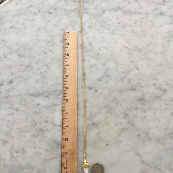 Dean Davidson White Agate Ingot Stone Pendant, 32” chain - Picture 5 of 5